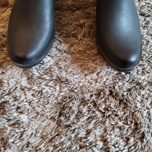 Lucky Brand Baselh2o Black Rubber Ankle Rain Boots 8 - Picture 5 of 10